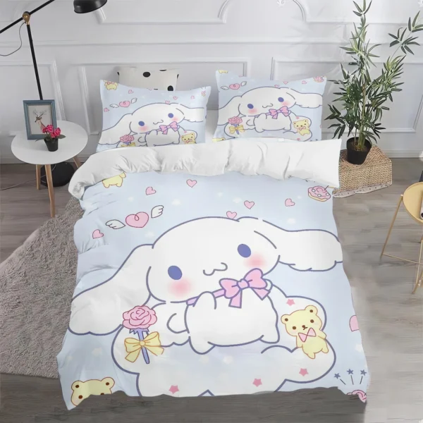 Cinnamoroll Sanrio Quilt Cover, Anime Printed Cartoon Duvet, Skin-Friendly, Breathable, Cute, Warm, Bedding, Warmth, New Design - Image 14