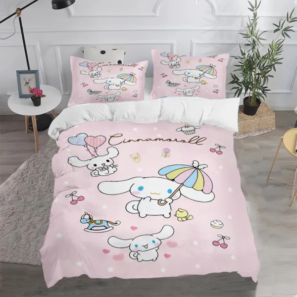 Cinnamoroll Sanrio Quilt Cover, Anime Printed Cartoon Duvet, Skin-Friendly, Breathable, Cute, Warm, Bedding, Warmth, New Design - Image 13